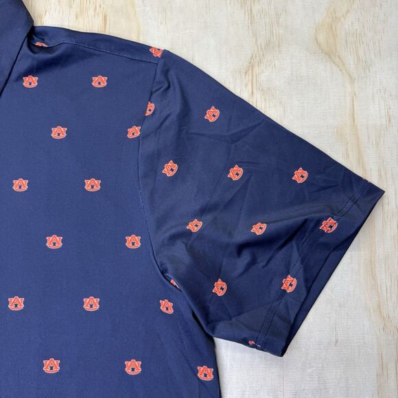 NEW Auburn Tigers Under Armour All Over Print Short Sleeve Polo Shirt XL - Picture 2 of 14